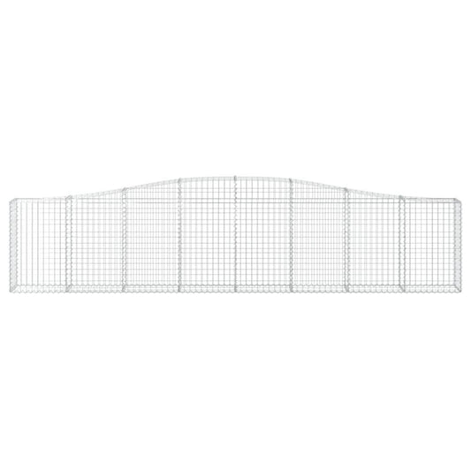 Arched Gabion Basket 157.5"x11.8"x31.5"/39.4" Galvanized Iron