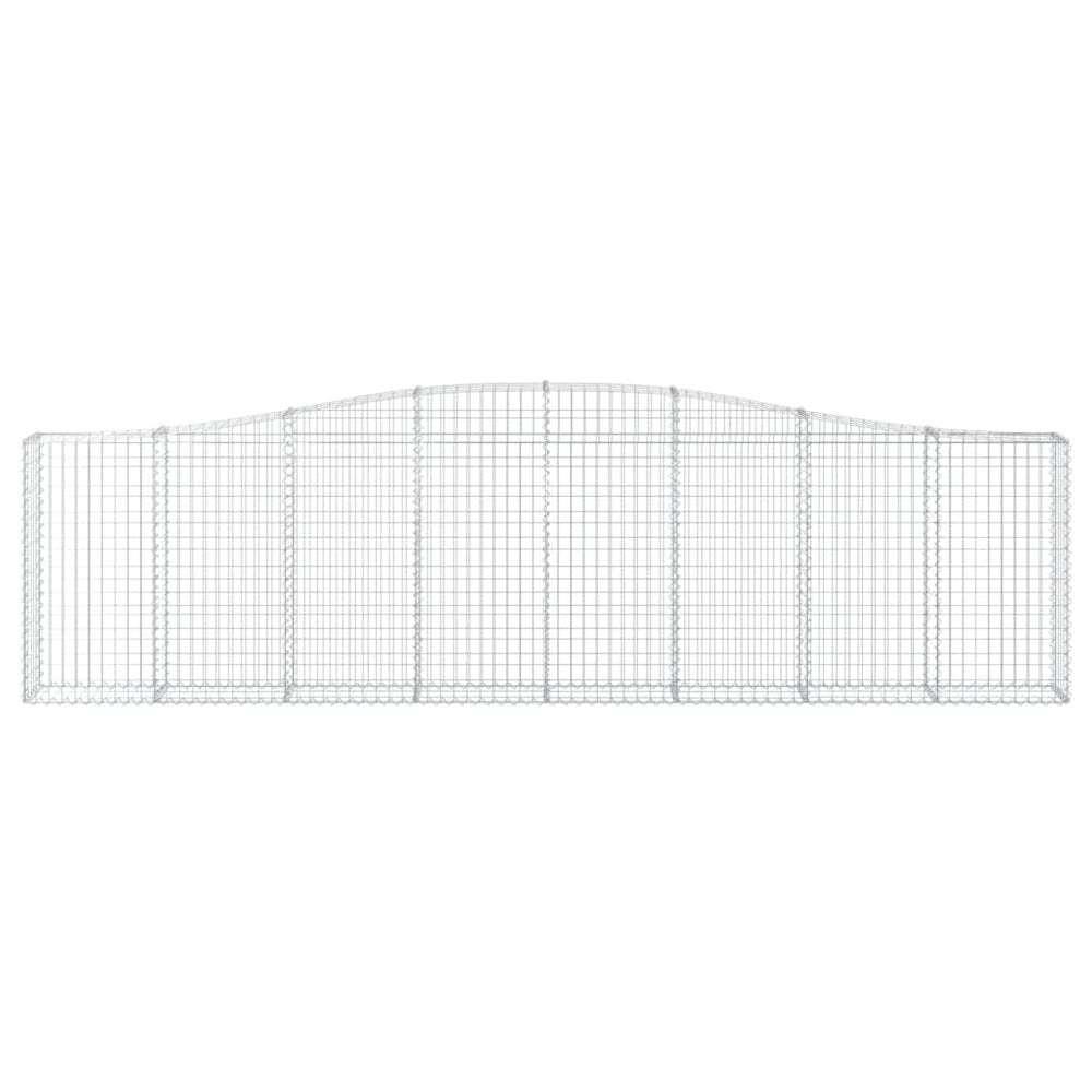 Arched Gabion Basket 157.5"x11.8"x39.4"/47.2" Galvanized Iron