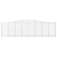 Arched Gabion Basket 157.5"x11.8"x39.4"/47.2" Galvanized Iron
