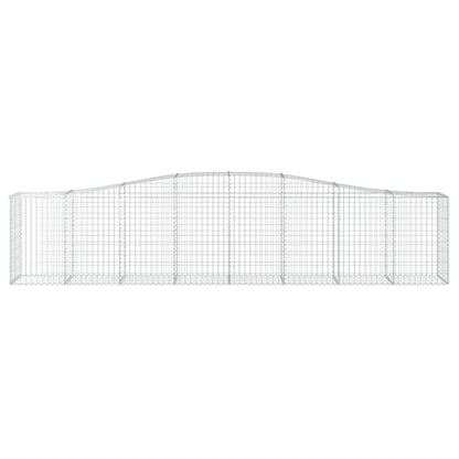 Arched Gabion Basket 157.5"x19.7"x31.5"/39.4" Galvanized Iron