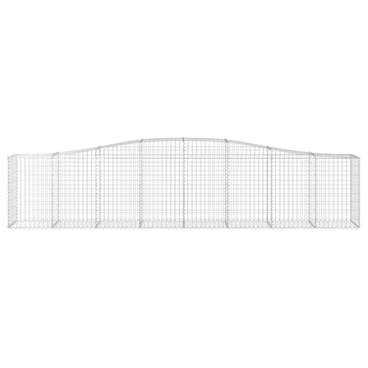 Arched Gabion Basket 157.5"x19.7"x31.5"/39.4" Galvanized Iron