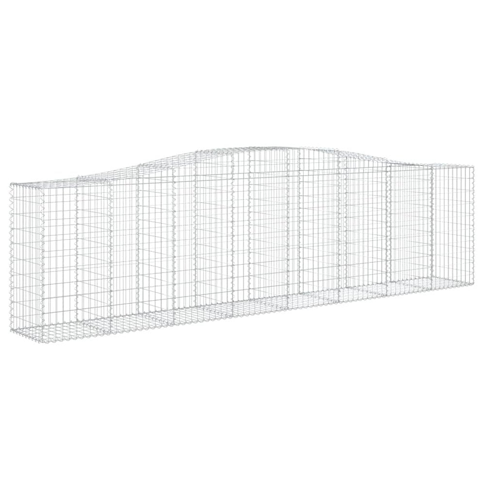 Arched Gabion Basket 157.5"x19.7"x39.4"/47.2" Galvanized Iron
