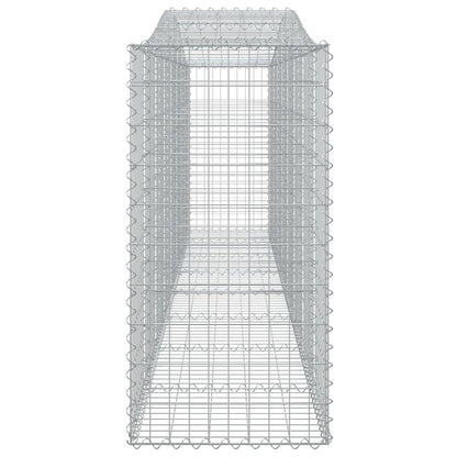 Arched Gabion Basket 157.5"x19.7"x39.4"/47.2" Galvanized Iron