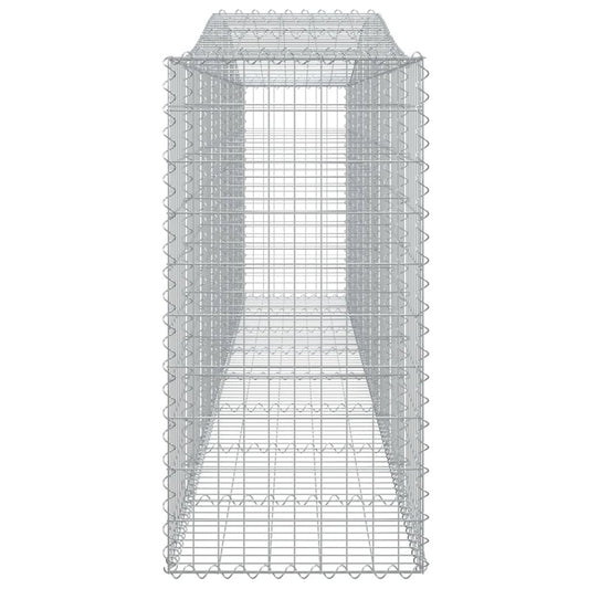 Arched Gabion Basket 157.5"x19.7"x39.4"/47.2" Galvanized Iron