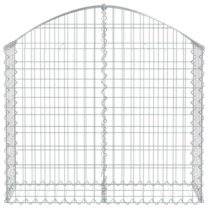 Arched Gabion Basket 39.4"x11.8"x31.5"/39.4" Galvanized Iron