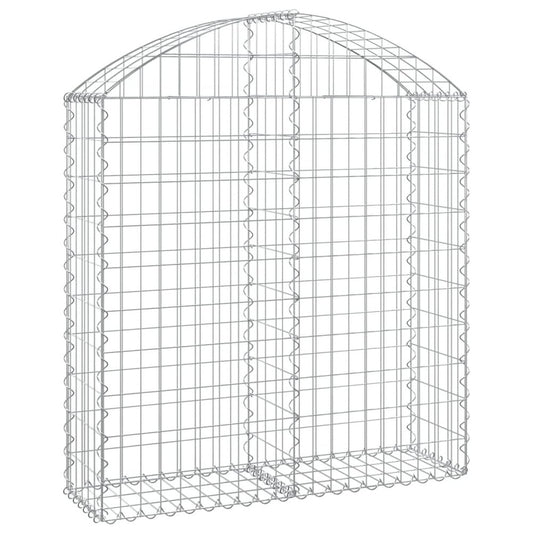 Arched Gabion Basket 39.4"x11.8"x39.4"/47.2" Galvanized Iron