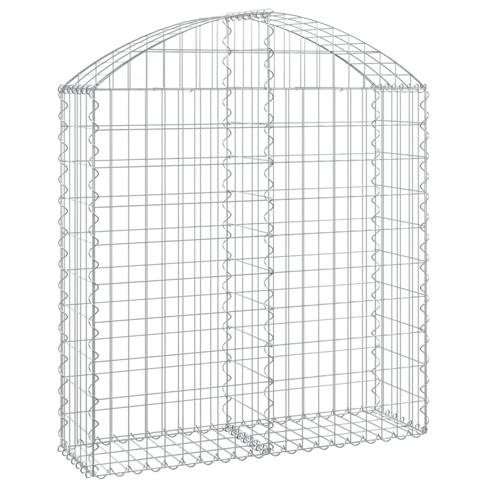 Arched Gabion Basket 39.4"x11.8"x39.4"/47.2" Galvanized Iron