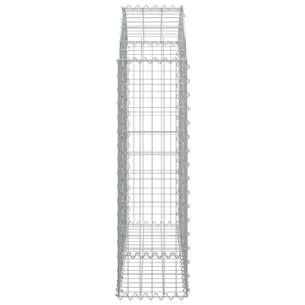 Arched Gabion Basket 39.4"x11.8"x39.4"/47.2" Galvanized Iron