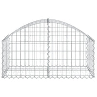Arched Gabion Basket 39.4"x19.7"x15.7"/23.6" Galvanized Iron