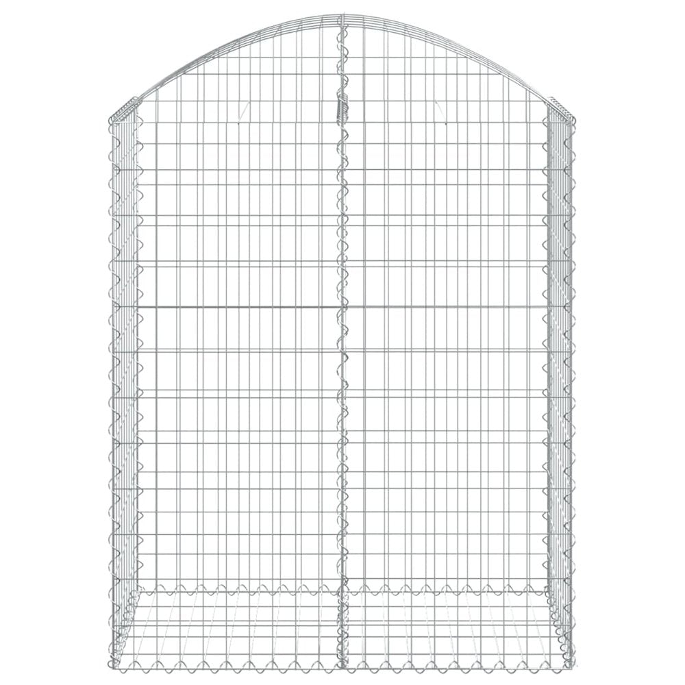 Arched Gabion Basket 39.4"x19.7"x47.2"/55.1" Galvanized Iron