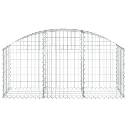 Arched Gabion Basket 59.1"x19.7"x23.6"/31.5" Galvanized Iron