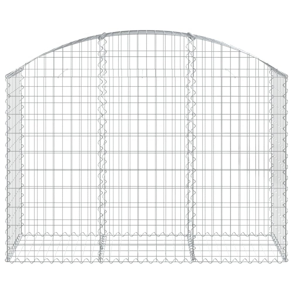 Arched Gabion Basket 59.1"x19.7"x39.4"/47.2" Galvanized Iron