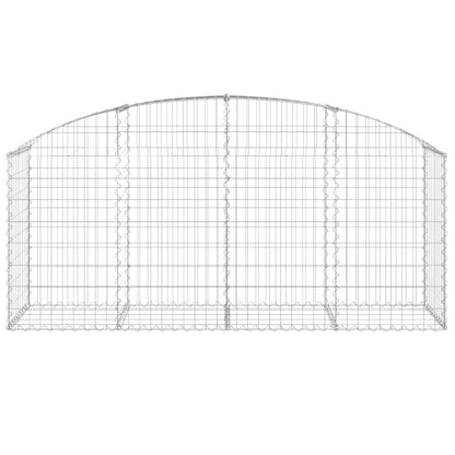 Arched Gabion Basket 78.7"x19.7"x31.5"/39.4" Galvanized Iron