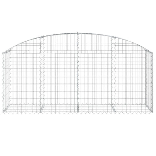 Arched Gabion Basket 78.7"x19.7"x31.5"/39.4" Galvanized Iron