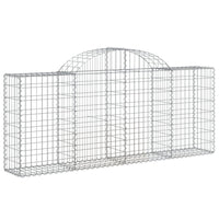 Arched Gabion Basket 78.7"x11.8"x31.5"/39.4" Galvanized Iron