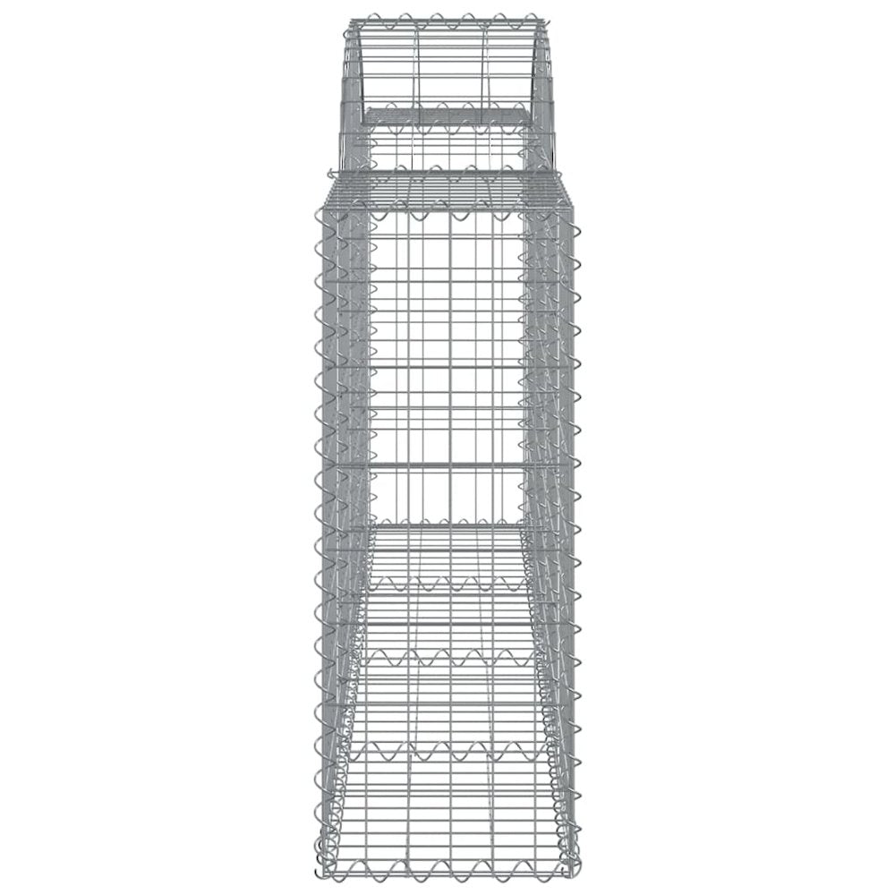 Arched Gabion Basket 78.7"x11.8"x31.5"/39.4" Galvanized Iron