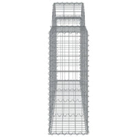 Arched Gabion Basket 78.7"x11.8"x31.5"/39.4" Galvanized Iron