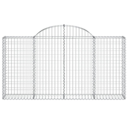 Arched Gabion Basket 78.7"x11.8"x39.4"/47.2" Galvanized Iron