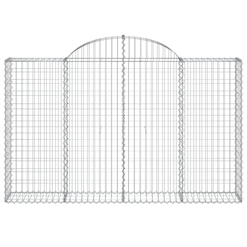 Arched Gabion Basket 78.7"x11.8"x47.2"/55.1" Galvanized Iron