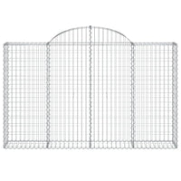 Arched Gabion Basket 78.7"x11.8"x47.2"/55.1" Galvanized Iron