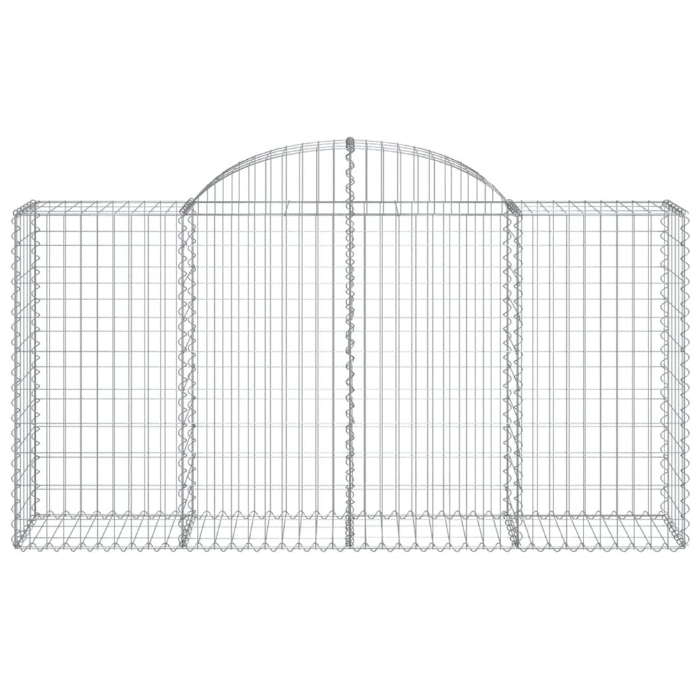 Arched Gabion Basket 78.7"x19.7"x39.4"/47.2" Galvanized Iron