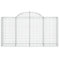 Arched Gabion Basket 78.7"x19.7"x39.4"/47.2" Galvanized Iron