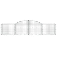 Arched Gabion Basket 118.1"x19.7"x23.6"/31.5" Galvanized Iron