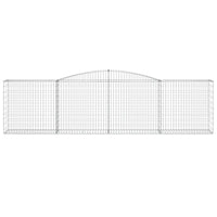 Arched Gabion Basket 157.5"x19.7"x39.4"/47.2" Galvanized Iron