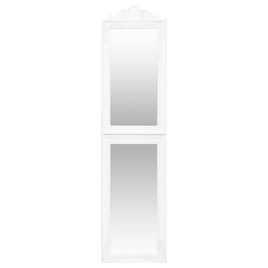 Free-Standing Mirror White 17.7"x70.9"