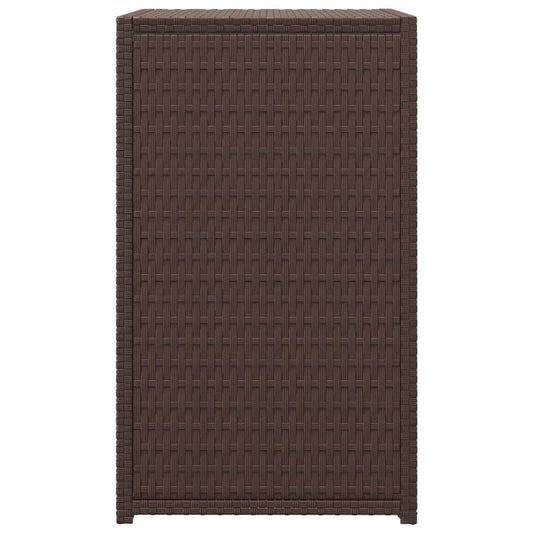 C Table Brown 15.7"x13.8"x23.6" Poly Rattan