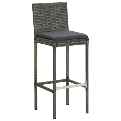 Bar Stool Set of 6 Gray