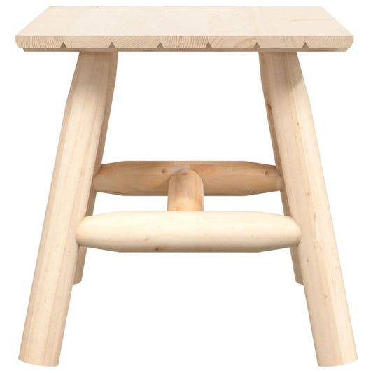 Side Table 19.3"x19.3"x19.7" Solid Wood Spruce