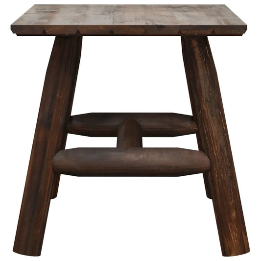 Side Table 19.3"x19.3"x19.7" Solid Wood Spruce