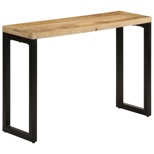 Console Table 43.3"x13.8"x29.9" Solid Rough Wood Mango