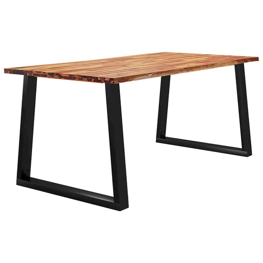 Dining Table with Live Edge 70.9"x35.4"x29.5" Solid Wood Acacia