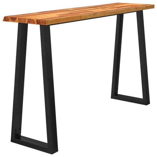Console Table with Live Edge 6.7"x15.7"x31.5" Solid Wood Acacia
