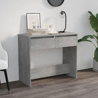 vidaXL Console Table Concrete Gray 35"x16.1"x30.1" Engineered Wood
