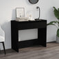 vidaXL Console Table Black 35"x16.1"x30.1" Engineered Wood