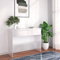 vidaXL Console Table White 39.4"x13.8"x30.1" Engineered Wood
