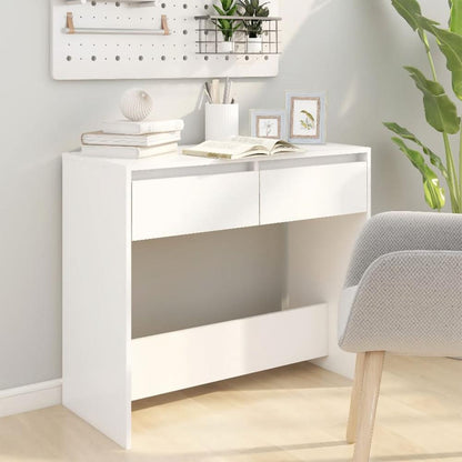 vidaXL Console Table White 35"x16.1"x30.1" Engineered Wood