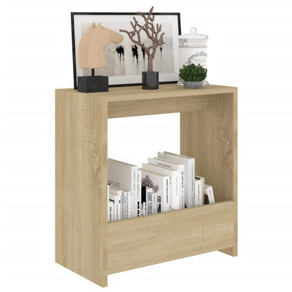 vidaXL Side Table Sonoma Oak 19.7"x10.2"x19.7" Engineered Wood