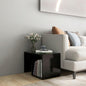 vidaXL Side Table Black 23.2"x14.2"x15" Engineered Wood
