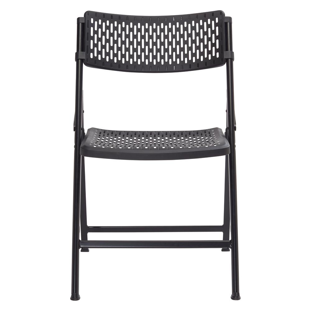 NPS® AirFlex Series Premium Polypropylene Folding Chair, Black (Pack of 4)