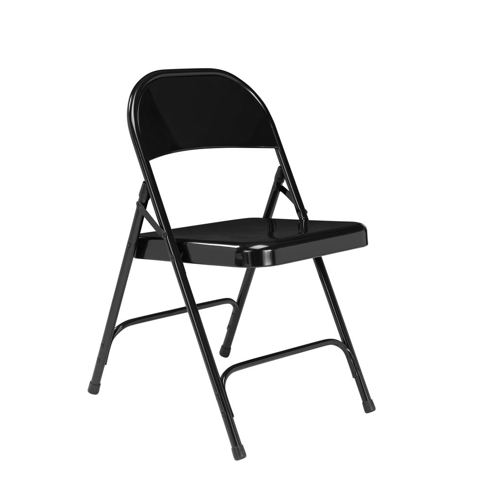 NPS® 50 Series All-Steel Folding Chair, Black (Pack of 4)