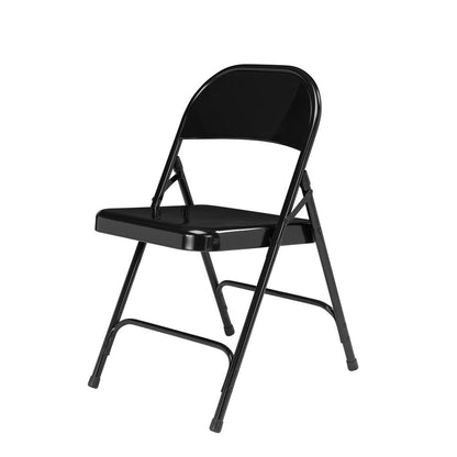 NPS® 50 Series All-Steel Folding Chair, Black (Pack of 4)