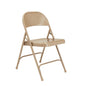 NPS® 50 Series All-Steel Folding Chair, Beige (Pack of 4)