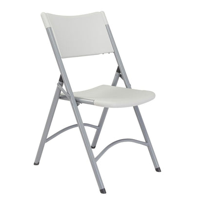 NPS® 600 Series Heavy Duty Plastic Folding Chair, Speckled Grey (Pack of 4)