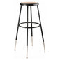 NPS® 32 -39" Height Adjustable Heavy Duty Steel Stool, Black