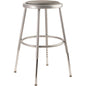 NPS® 25"-33" Height Adjustable Heavy Duty Vinyl Padded Steel Stool, Grey