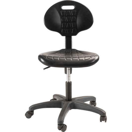 NPS® Polyurethane Task Chair, 16"-21" Height, Black